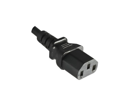 Cable de alimentación C13 a C20, 1 mm², prolongación, VDE, negro, longitud 0,50 m